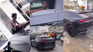 Seyi Vibez Pepper Zinoleesky As He Splash Millions To Own Brand New Lamborghini [upl. by Lebasy]