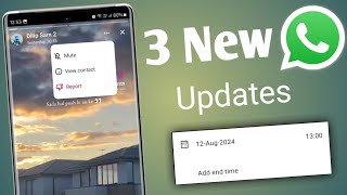 3 whatsapp new update  Event End time whatsapp new feature  Whatsapp update [upl. by Alansen127]