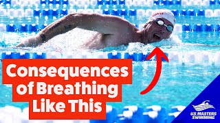 Freestyle Swimming Breathing  Lesson 4  Consequences of Improper Breathing [upl. by Ainak]