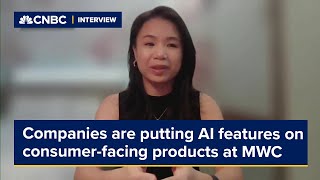 Companies are already trying to put AI features on consumerfacing products at MWC Research firm [upl. by Ivanna]