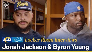 Rams Postgame Locker Room Interviews Jonah Jackson amp Byron Young React To Week 1 Loss vs Lions [upl. by Retsev]