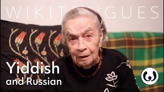 Yiddish songs with Russian explanations  Olga speaking Russian and Yiddish  Wikitongues [upl. by Tonnie]