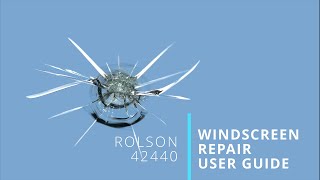 Rolson 42440 Windscreen Repair Kit User Guide [upl. by Dewie]