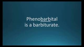 How to pronounce phenobarbital Luminal Memorizing Pharmacology Flashcard [upl. by Bowlds]