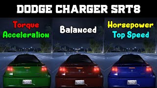 Torque vs Balanced vs Horsepower  Dodge Charger SRT8 Tuning  Need for Speed Carbon [upl. by Gierc228]