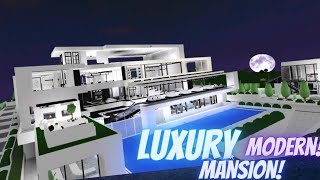 Luxury Modern Mansion  Bloxburg Roblox [upl. by Carmina578]