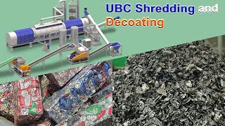 How To Remove Paint From Aluminum Cans  Aluminum Cans Plastic Liner Removing Process Line [upl. by Ylellan]