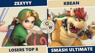 Defend The District 8 Losers Top 8  Zexyyy Young Link Vs KBean Bowser SSBU [upl. by Locin]