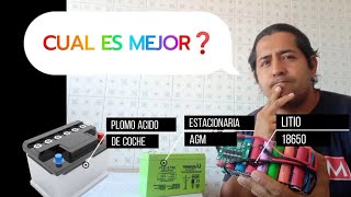 QUE BATERIA ES MEJOR❓ para una instalación solar [upl. by Sibell]