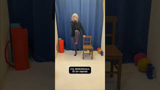 Exercice pour larthrose de hanche  la montée de genou [upl. by Niliac]