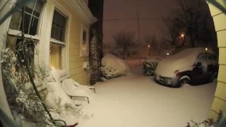 12 hour Time Lapse Winter Snow Storm [upl. by Amaty]