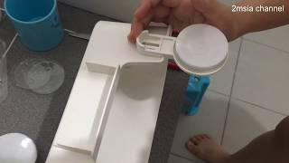 IKEA Tisken Bath Basket Suction Cup Simple Installation [upl. by Aritak]