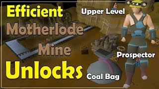 Motherlode Mine Efficient Unlock Order Old School Runescape [upl. by Akived465]