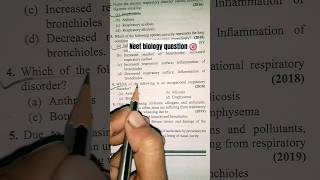 Breathing and exchange of gases neet question practice😱 neet2024 neet neet2025 neetbiology [upl. by Fitzgerald]