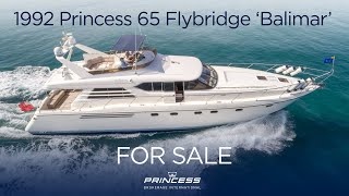 Princess 65 Flybridge Motor Yacht Balimar NOT CURRENTLY AVAILABLE [upl. by Ardnekan923]