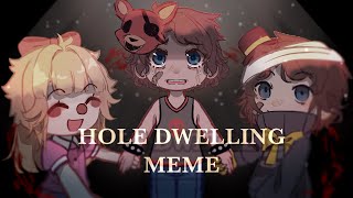 HOLE DWELLING  MEME  FNaF  Afton Kids  Gacha [upl. by Irret]