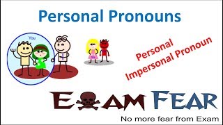 Personal and Impersonal Pronoun English Grammar Personal Pronoun Part 1 [upl. by Nailil]