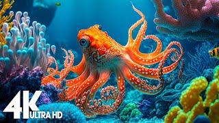 24 HOURS of 4K Underwater Wonders  Relaxing Music  The Best 4K Sea Animals for Relaxation [upl. by Nyl]