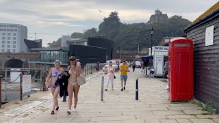 Folkestone beach walk England Kent 🇬🇧 06092021 [upl. by Mosby]