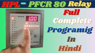 HPL PFCR 80 Power factor relay programming [upl. by Airbmat232]