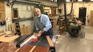 How To Cut a Tapered Board on a Tablesaw [upl. by Odlamur]