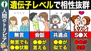 【7選】当てはまったら相性抜群！遺伝レベルで相性のいい人の特徴 [upl. by Assirram145]