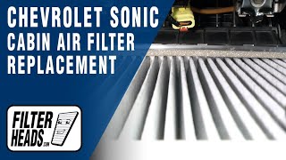 How To Replace Cabin Air Filter 2017 Chevrolet Sonic LT  AQ1164C [upl. by Ettelimay85]