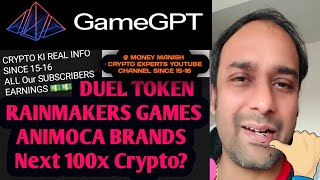 Duel token  Game gpt Rainmaker games Animoca brands Why Duel price prediction [upl. by Daitzman]