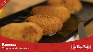 Croquetas de Bacalao CASERAS y FÁCILES 👌 Receta TRADICIONAL [upl. by Neelac]