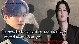 Jimin ffhe start to prioritise his girl best friend you as his girlfriendsee the description [upl. by Klarrisa]