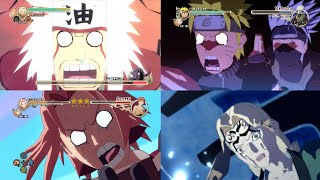 All Failed Quick Time EventsNaruto Shippuden Ultimate Ninja Strom Series QTE When You Fail [upl. by Enois]