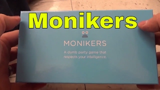 Monikers Card Game ReviewFun Party Game [upl. by Dill224]