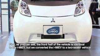 Mitsubishi Unveils the iMiEV CARGO Commercial Van Concept  DigInfo [upl. by Alleuqram]