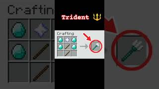 HOW TO CRAFT TRIDENT 🔱 IN MINECRAFT jaiswalgamerz subscribe [upl. by Gromme]