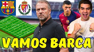 ¡JUEGA EL BARÇA MI ALINEACIÓN PRONÓSTICO Y LAS PALABRAS DE FLICK [upl. by Moffit715]