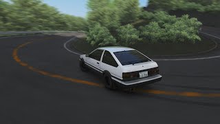 PK Akina  Takumi Fujiwaras 1st Stage Toyota Sprinter Trueno GTAPEX AE86 504357 [upl. by Weirick]