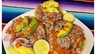 TOSTADAS DE CARNE APACHE [upl. by Idelia263]