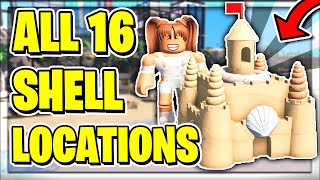 ALL 16 SHELL LOCATIONS In Roblox RoCitizens  Sandy Quest [upl. by Nader840]