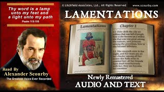 25  Book Lamentations  Read by Alexander Scourby  AUDIO amp TEXT  FREE on YouTube  GOD IS LOVE [upl. by Aivuy]