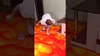 When the Floor is LAVA 🔥😱 lava floorislava lava floorlava viral top trending guess [upl. by Natalee395]