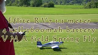 Eflite 11 m RV7 June 2nd at KVMA [upl. by Lirva68]