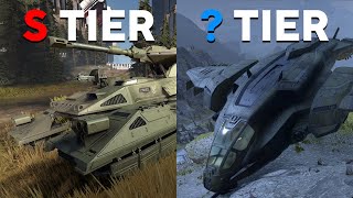 Halo Infinite Vehicles Ranked Tier List [upl. by Mackey]