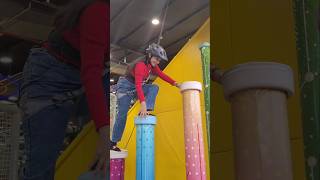 Trampoline park in Kolkata 🤪💕 fun trampoline viralvideo [upl. by Ilhsa565]