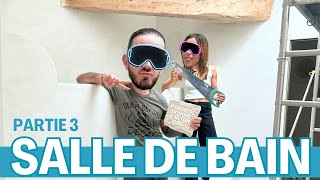 DIY Cloison de douche Siporex amp Béton ciré  SDB PARTIE 3 [upl. by Ralf]