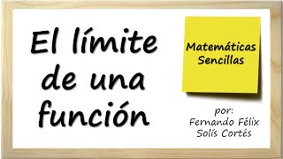 Introducción al límite de una función Límites matemáticos de funciones ejercicios y ejemplos [upl. by Nefets]