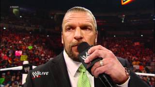 Raw Triple H explains why he did not accept Undertakers [upl. by Uot640]