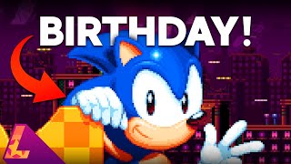 DRAWING SONIC On His Birthday  Pixel Art Full Process [upl. by Odnuges]