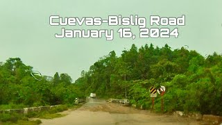 Rainy drive  CuevasBislig Road  January 16 2024 [upl. by Enitsej191]