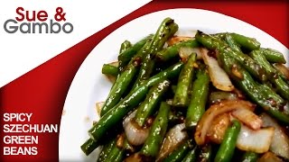 Chinese Spicy Szechuan Green Beans stir fry [upl. by Lucille]