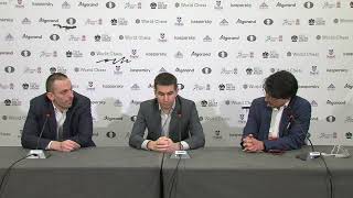 FIDE Grand Prix  Belgrade  Interview with Grischuk and Andreikin [upl. by Eilloh254]